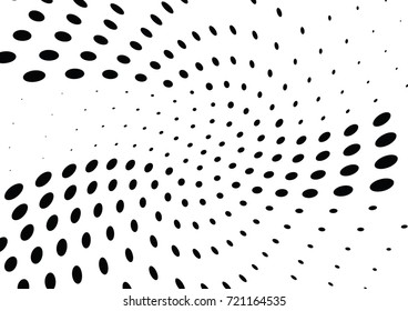 Abstract halftone wave dotted background. Futuristic grunge pattern, dot, circles.  Vector modern optical pop art texture for posters, sites, business cards, cover, labels mock-up, stickers layout