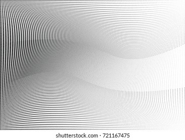 Abstract halftone wave dotted background. Futuristic grunge pattern, dot, circles.  Vector modern optical pop art texture for posters, sites, business cards, cover, labels mock-up, stickers layout