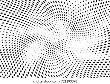 Abstract halftone wave dotted background. Futuristic grunge pattern, dot, circles.  Vector modern optical pop art texture for posters, sites, business cards, cover, labels mock-up, stickers layout