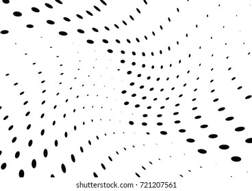 Abstract halftone wave dotted background. Futuristic grunge pattern, dot, circles.  Vector modern optical pop art texture for posters, sites, business cards, cover, labels mock-up, stickers layout