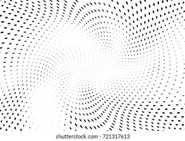 Abstract halftone wave dotted background. Futuristic grunge pattern, dot, circles.  Vector modern optical pop art texture for posters, sites, business cards, cover, labels mock-up, stickers layout