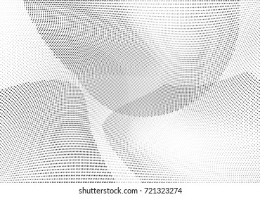 Abstract halftone wave dotted background. Futuristic grunge pattern, dot, circles.  Vector modern optical pop art texture for posters, sites, business cards, cover, labels mock-up, stickers layout