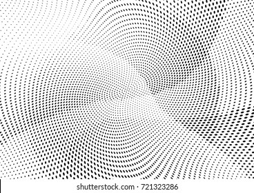 Abstract halftone wave dotted background. Futuristic grunge pattern, dot, circles.  Vector modern optical pop art texture for posters, sites, business cards, cover, labels mock-up, stickers layout