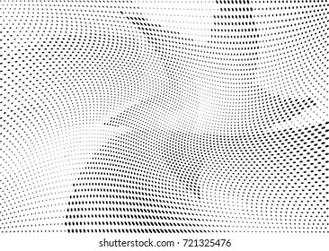 Abstract halftone wave dotted background. Futuristic grunge pattern, dot, circles.  Vector modern optical pop art texture for posters, sites, business cards, cover, labels mock-up, stickers layout