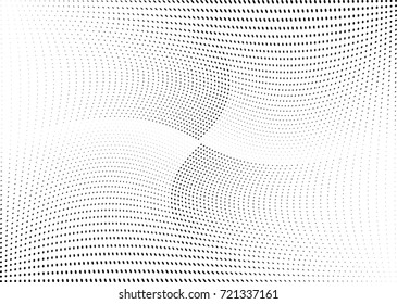Abstract halftone wave dotted background. Futuristic grunge pattern, dot, circles.  Vector modern optical pop art texture for posters, sites, business cards, cover, labels mock-up, stickers layout