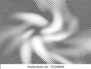 Abstract halftone wave dotted background. Futuristic grunge pattern, dot, circles.  Vector modern optical pop art texture for posters, sites, business cards, cover, labels mock-up, stickers layout