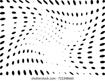 Abstract halftone wave dotted background. Futuristic grunge pattern, dot, circles.  Vector modern optical pop art texture for posters, sites, business cards, cover, labels mock-up, stickers layout