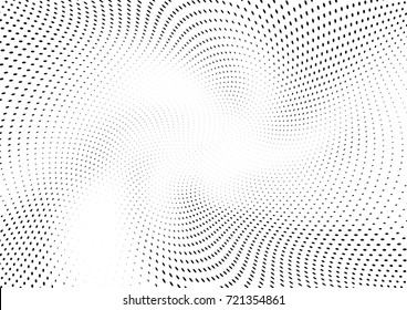 Abstract halftone wave dotted background. Futuristic grunge pattern, dot, circles.  Vector modern optical pop art texture for posters, sites, business cards, cover, labels mock-up, stickers layout