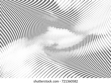 Abstract halftone wave dotted background. Futuristic grunge pattern, dot, circles.  Vector modern optical pop art texture for posters, sites, business cards, cover, labels mock-up, stickers layout