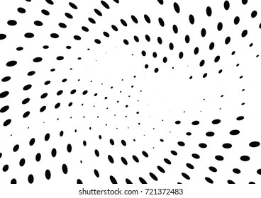 Abstract halftone wave dotted background. Futuristic grunge pattern, dot, circles.  Vector modern optical pop art texture for posters, sites, business cards, cover, labels mock-up, stickers layout