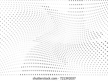 Abstract halftone wave dotted background. Futuristic grunge pattern, dot, circles.  Vector modern optical pop art texture for posters, sites, business cards, cover, labels mock-up, stickers layout