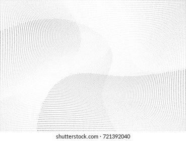 Abstract halftone wave dotted background. Futuristic grunge pattern, dot, circles.  Vector modern optical pop art texture for posters, sites, business cards, cover, labels mock-up, stickers layout