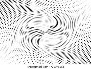 Abstract halftone wave dotted background. Futuristic grunge pattern, dot, circles.  Vector modern optical pop art texture for posters, sites, business cards, cover, labels mock-up, stickers layout