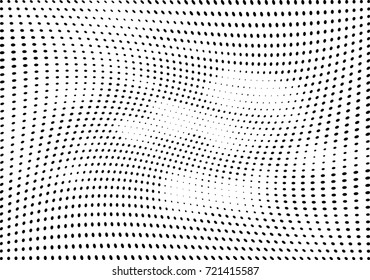Abstract halftone wave dotted background. Futuristic grunge pattern, dot, circles.  Vector modern optical pop art texture for posters, sites, business cards, cover, labels mock-up, stickers layout