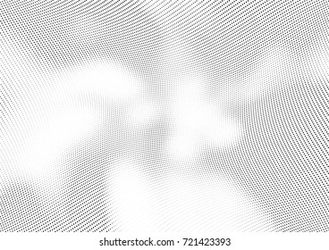 Abstract halftone wave dotted background. Futuristic grunge pattern, dot, circles.  Vector modern optical pop art texture for posters, sites, business cards, cover, labels mock-up, stickers layout