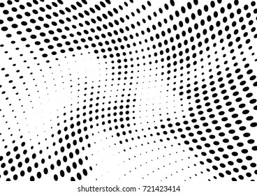 Abstract halftone wave dotted background. Futuristic grunge pattern, dot, circles.  Vector modern optical pop art texture for posters, sites, business cards, cover, labels mock-up, stickers layout