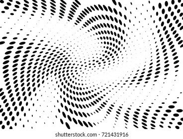 Abstract halftone wave dotted background. Futuristic grunge pattern, dot, circles.  Vector modern optical pop art texture for posters, sites, business cards, cover, labels mock-up, stickers layout