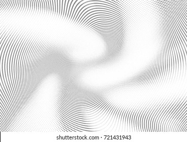 Abstract halftone wave dotted background. Futuristic grunge pattern, dot, circles.  Vector modern optical pop art texture for posters, sites, business cards, cover, labels mock-up, stickers layout