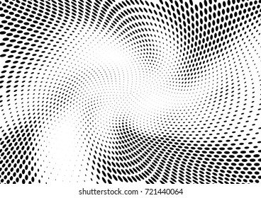 Abstract halftone wave dotted background. Futuristic grunge pattern, dot, circles.  Vector modern optical pop art texture for posters, sites, business cards, cover, labels mock-up, stickers layout