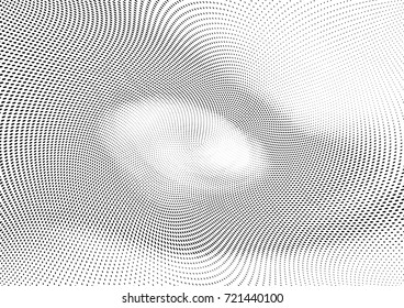 Abstract halftone wave dotted background. Futuristic grunge pattern, dot, circles.  Vector modern optical pop art texture for posters, sites, business cards, cover, labels mock-up, stickers layout