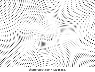 Abstract halftone wave dotted background. Futuristic grunge pattern, dot, circles.  Vector modern optical pop art texture for posters, sites, business cards, cover, labels mock-up, stickers layout