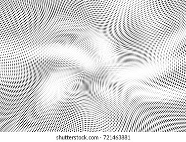 Abstract halftone wave dotted background. Futuristic grunge pattern, dot, circles.  Vector modern optical pop art texture for posters, sites, business cards, cover, labels mock-up, stickers layout