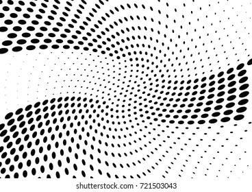 Abstract halftone wave dotted background. Futuristic grunge pattern, dot, circles.  Vector modern optical pop art texture for posters, sites, business cards, cover, labels mock-up, stickers layout