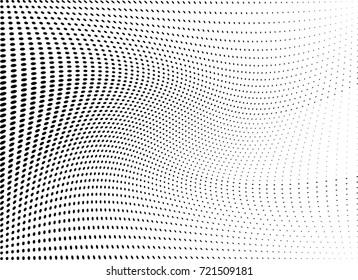 Abstract halftone wave dotted background. Futuristic grunge pattern, dot, circles.  Vector modern optical pop art texture for posters, sites, business cards, cover, labels mock-up, stickers layout