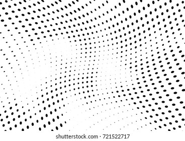 Abstract halftone wave dotted background. Futuristic grunge pattern, dot, circles.  Vector modern optical pop art texture for posters, sites, business cards, cover, labels mock-up, stickers layout