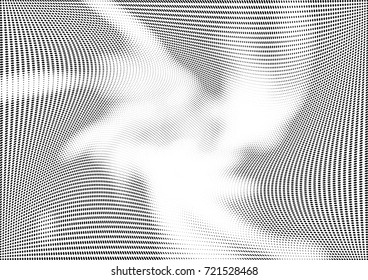 Abstract halftone wave dotted background. Futuristic grunge pattern, dot, circles.  Vector modern optical pop art texture for posters, sites, business cards, cover, labels mock-up, stickers layout