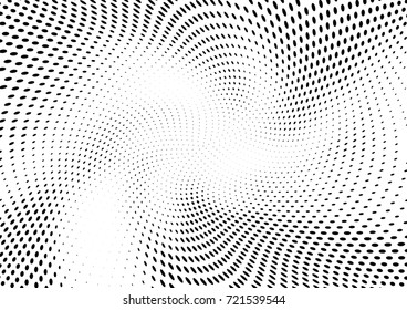 Abstract halftone wave dotted background. Futuristic grunge pattern, dot, circles.  Vector modern optical pop art texture for posters, sites, business cards, cover, labels mock-up, stickers layout