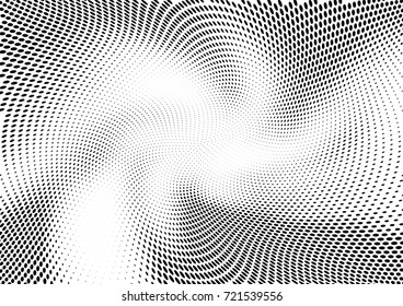 Abstract halftone wave dotted background. Futuristic grunge pattern, dot, circles.  Vector modern optical pop art texture for posters, sites, business cards, cover, labels mock-up, stickers layout