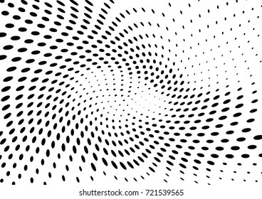 Abstract halftone wave dotted background. Futuristic grunge pattern, dot, circles.  Vector modern optical pop art texture for posters, sites, business cards, cover, labels mock-up, stickers layout