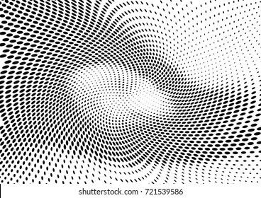 Abstract halftone wave dotted background. Futuristic grunge pattern, dot, circles.  Vector modern optical pop art texture for posters, sites, business cards, cover, labels mock-up, stickers layout