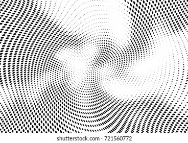 Abstract halftone wave dotted background. Futuristic grunge pattern, dot, circles.  Vector modern optical pop art texture for posters, sites, business cards, cover, labels mock-up, stickers layout