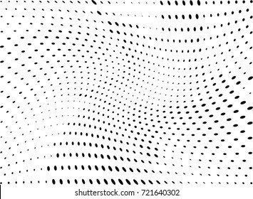 Abstract halftone wave dotted background. Futuristic grunge pattern, dot, circles.  Vector modern optical pop art texture for posters, sites, business cards, cover, labels mock-up, stickers layout