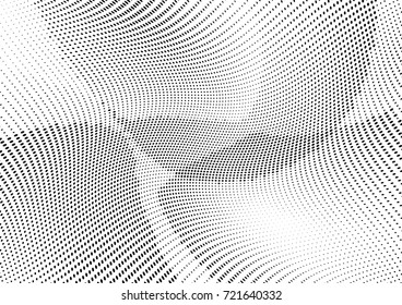 Abstract halftone wave dotted background. Futuristic grunge pattern, dot, circles.  Vector modern optical pop art texture for posters, sites, business cards, cover, labels mock-up, stickers layout