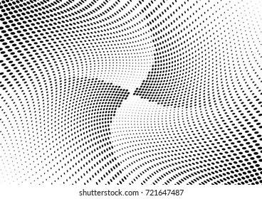 Abstract halftone wave dotted background. Futuristic grunge pattern, dot, circles.  Vector modern optical pop art texture for posters, sites, business cards, cover, labels mock-up, stickers layout