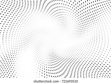 Abstract halftone wave dotted background. Futuristic grunge pattern, dot, circles.  Vector modern optical pop art texture for posters, sites, business cards, cover, labels mock-up, stickers layout
