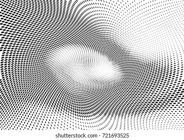 Abstract halftone wave dotted background. Futuristic grunge pattern, dot, circles.  Vector modern optical pop art texture for posters, sites, business cards, cover, labels mock-up, stickers layout