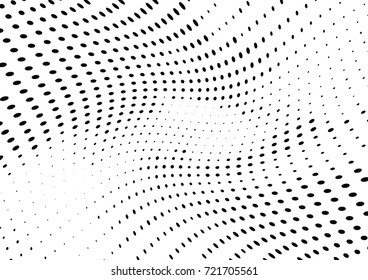 Abstract halftone wave dotted background. Futuristic grunge pattern, dot, circles.  Vector modern optical pop art texture for posters, sites, business cards, cover, labels mock-up, stickers layout