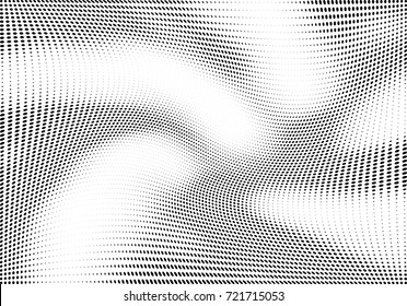 Abstract halftone wave dotted background. Futuristic grunge pattern, dot, circles.  Vector modern optical pop art texture for posters, sites, business cards, cover, labels mock-up, stickers layout