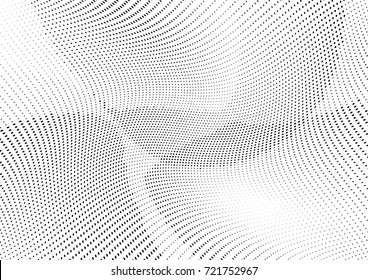 Abstract halftone wave dotted background. Futuristic grunge pattern, dot, circles.  Vector modern optical pop art texture for posters, sites, business cards, cover, labels mock-up, stickers layout