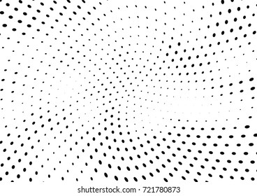 Abstract halftone wave dotted background. Futuristic grunge pattern, dot, circles.  Vector modern optical pop art texture for posters, sites, business cards, cover, labels mock-up, stickers layout