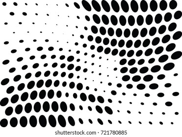 Abstract halftone wave dotted background. Futuristic grunge pattern, dot, circles.  Vector modern optical pop art texture for posters, sites, business cards, cover, labels mock-up, stickers layout