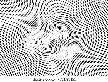 Abstract halftone wave dotted background. Futuristic grunge pattern, dot, circles.  Vector modern optical pop art texture for posters, sites, business cards, cover, labels mock-up, stickers layout