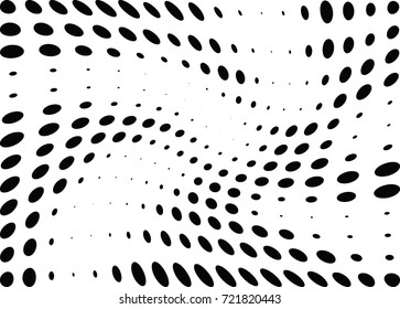 Abstract halftone wave dotted background. Futuristic grunge pattern, dot, circles.  Vector modern optical pop art texture for posters, sites, business cards, cover, labels mock-up, stickers layout