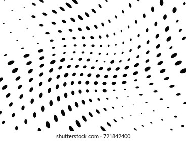 Abstract halftone wave dotted background. Futuristic grunge pattern, dot, circles.  Vector modern optical pop art texture for posters, sites, business cards, cover, labels mock-up, stickers layout