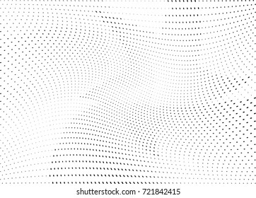 Abstract halftone wave dotted background. Futuristic grunge pattern, dot, circles.  Vector modern optical pop art texture for posters, sites, business cards, cover, labels mock-up, stickers layout