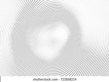 Abstract halftone wave dotted background. Futuristic grunge pattern, dot, circles.  Vector modern optical pop art texture for posters, sites, business cards, cover, labels mock-up, stickers layout
